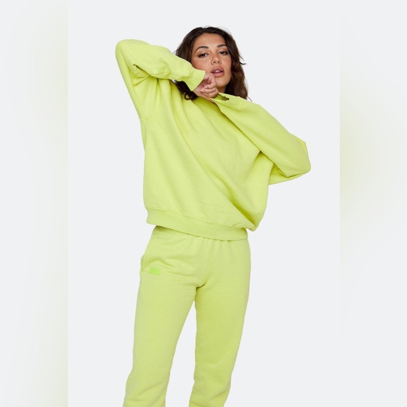 New! SET ACTIVE Sweat Set in Highlighter. Size Small. - Picture 9 of 9